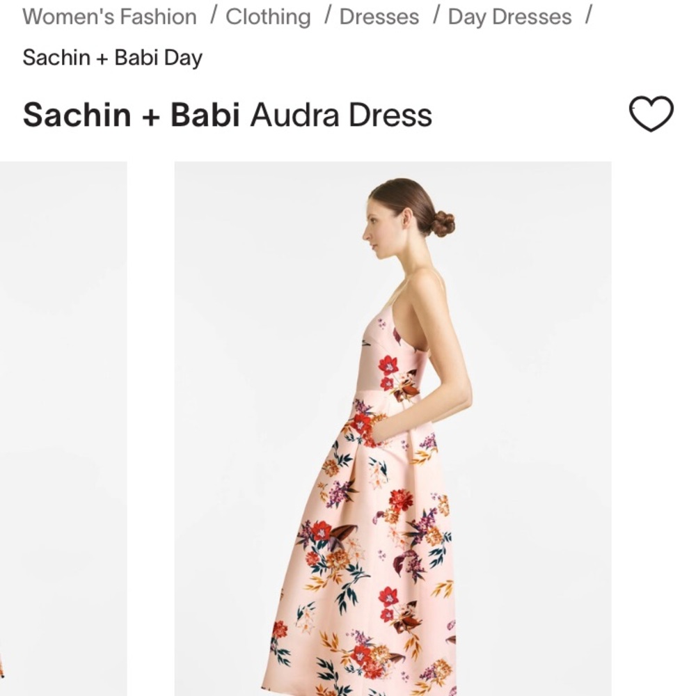 Sachin + Babi White Cream One Shoulder Sundress